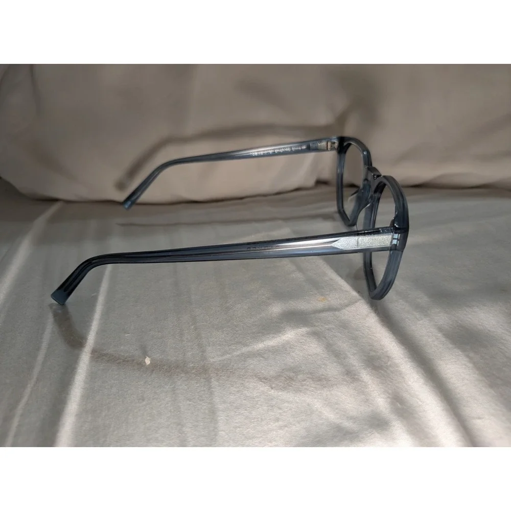Warby Parker Tobias M757 51-21-145 Blue Translucent Frames